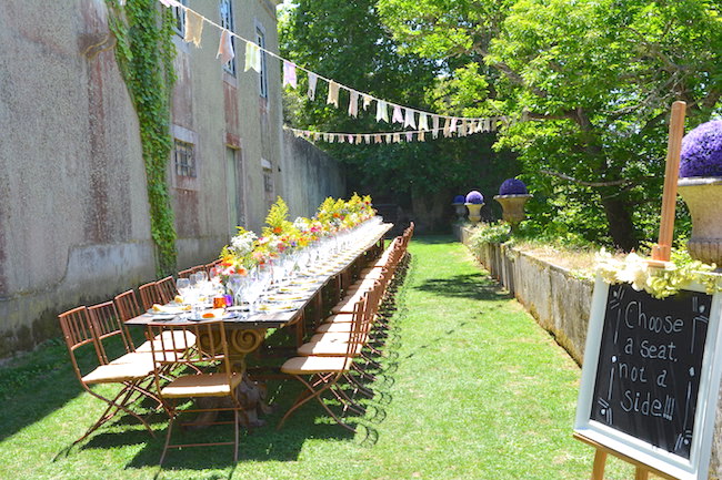 my outside vintage wedding in portugal