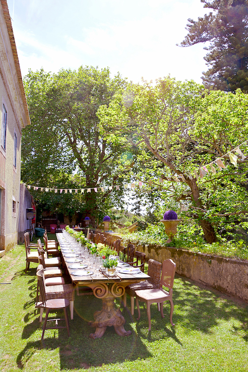 rustic vintage wedding reception at the quinta